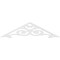 Ekena Millwork Pitch Hurley Architectural Grade PVC Gable Pediment, 36"W x 9"H x 1"P (6/12) GPP036X009X100HUR - alternate 4